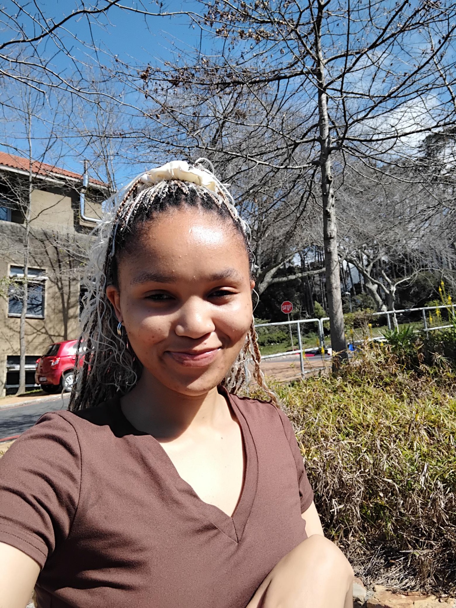 Zipho Renene outdoors